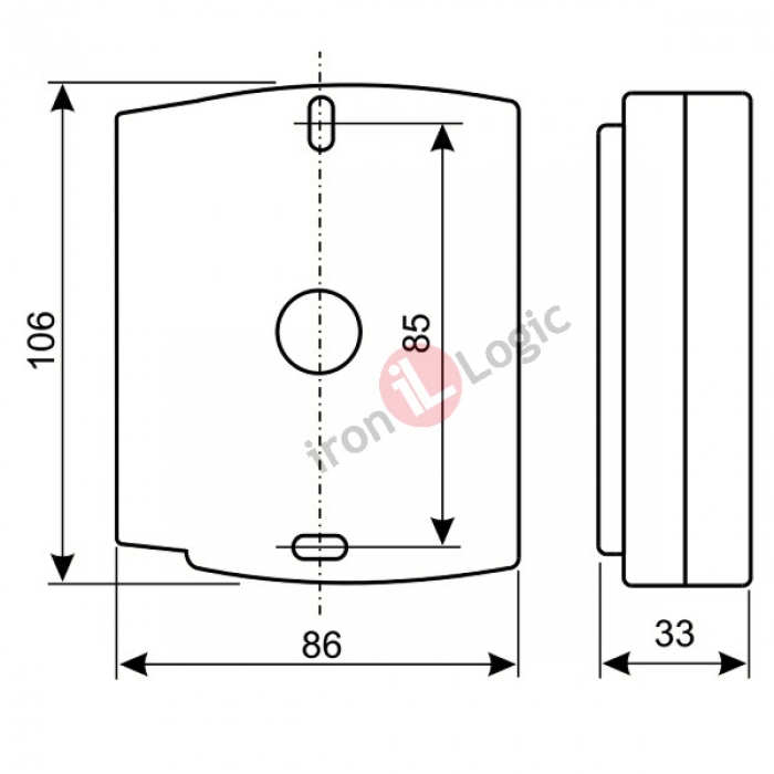 Čtečka klávesnice MATRIX lV EH KEYS-METAL Wiegand 26 1-wire(TM) povrchová kovová,125 kHz EM MARINE, HID ProxCard ll, RFID IRON LOGIC