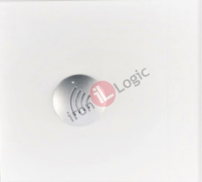 Čtečka SFERA bílá Wiegand 26 1-wire(TM) zapuštěná chráněná 13,56 MHz MIFARE RFID kontrola vstupu IRON LOGIC-bticino