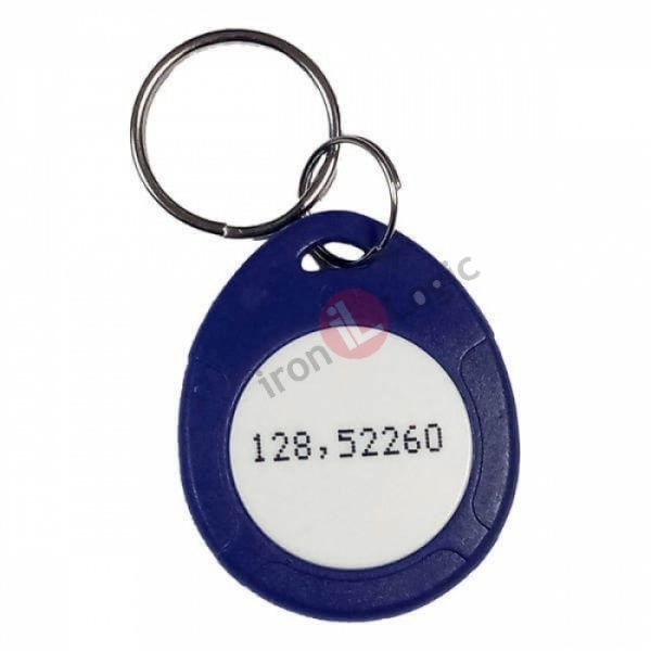 Čip klíčenka IL-07TBW-NUM modrá-bílá 125 kHz TEMIC RFID