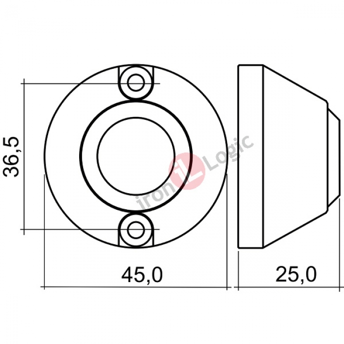 Čtečka CP-Z-2L-SURFACE Wiegand-26, 1-wire(TM) povrchová 125 kHz EM MARINE RFID IRON LOGIC