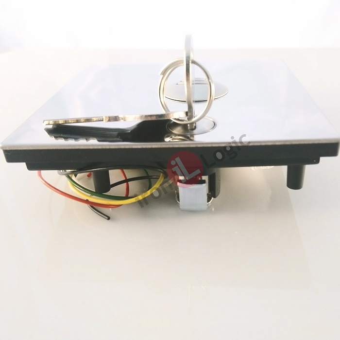 Čtečka KARAT nerez Wiegand 26 1-wire(TM) zapuštěná chráněná 13,56 MHz MIFARE RFID kontrola vstupu  IRON LOGIC-TESLA zámek