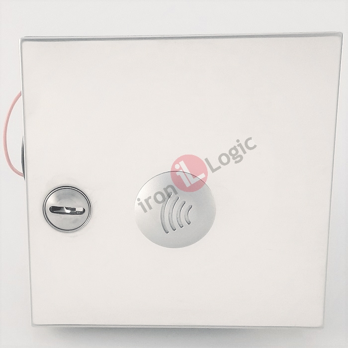 Čtečka KARAT nerez Wiegand 26, 1-wire(TM) zapuštěná zámek 13,56 MHz MIFARE RFID kontrola vstupu  IRON LOGIC-TESLA KARAT